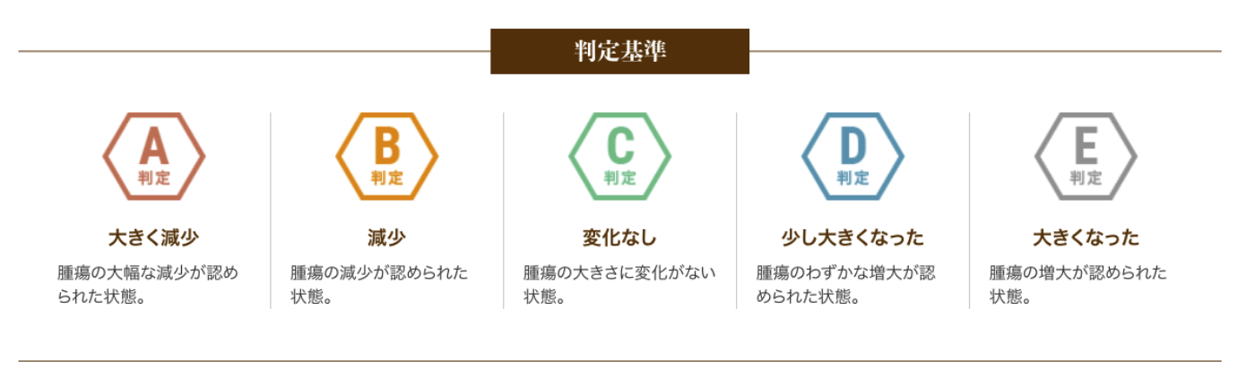 6種複合免疫療法・治療効果判定基準