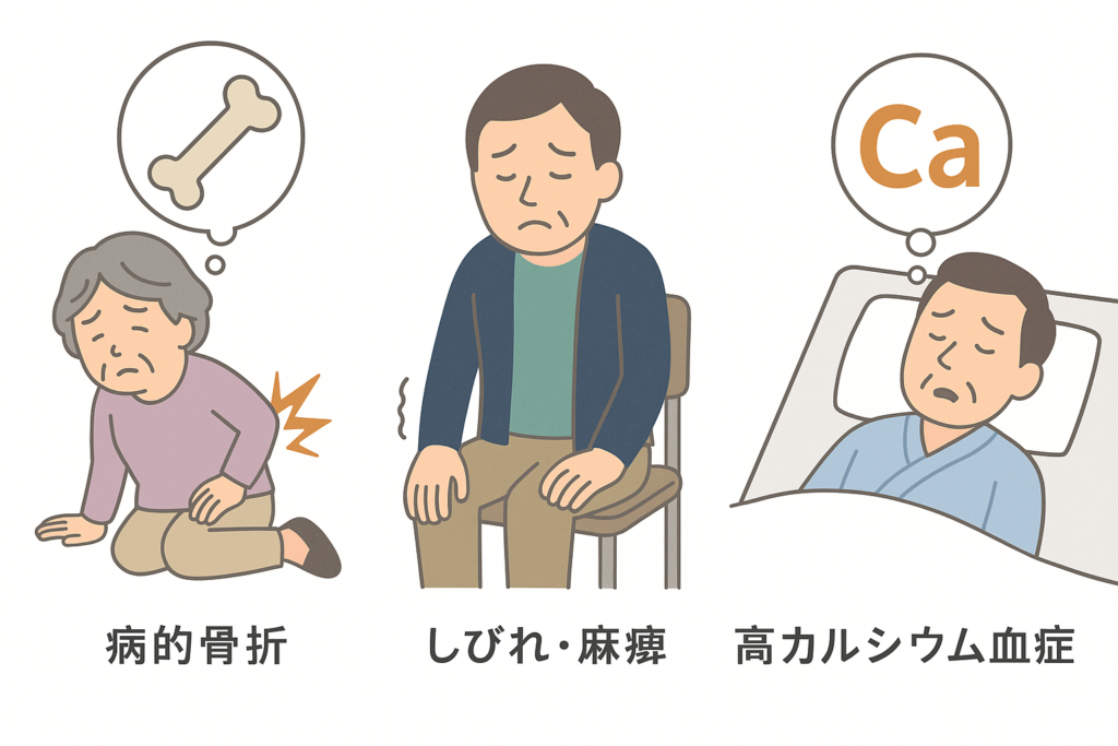 痛みだけじゃない？骨転移の様々な症状